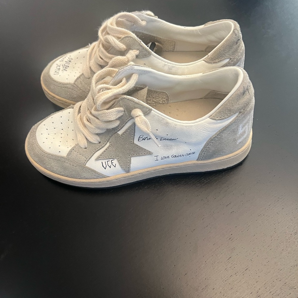 Golden Goose kids sneakers. Comes with box and bag.  size 32.